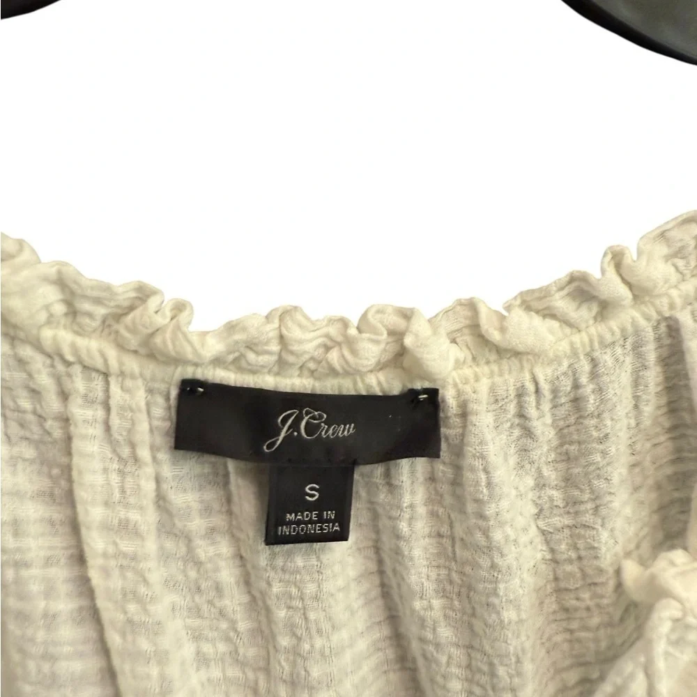 J. Crew Tiered maxi beach dress in crinkle cotton - Picture 3 of 4